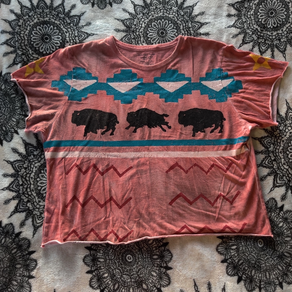 💚Mowgli Surf Buffalo Jersey Cropped Tee